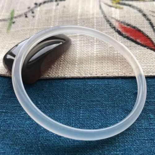 Bracelet En Jade Blanc Glacé, Bijou En Barre Ronde Sculptée À La Main, Amulette Porte-Bonheur, Cadeaux Pour Femmes Et Hommes