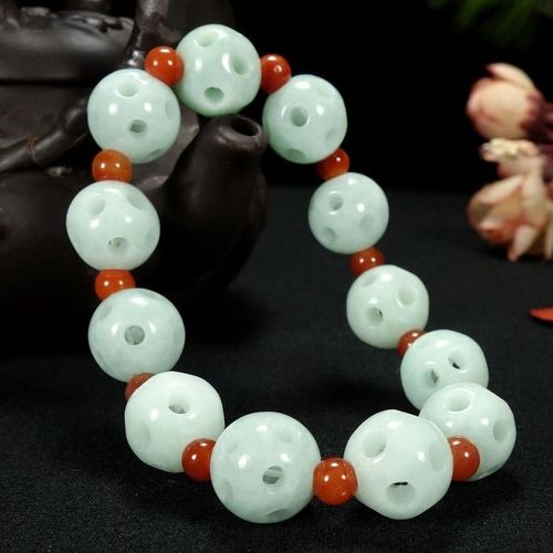 Bracelet En Jade Naturel Émeraude Ajouré, Bijou Réglable, Breloque, Accessoires De Mode, Amulette Sculptée À La Main Pour Homme Et Femme