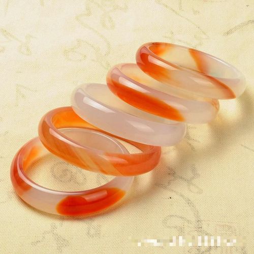 Bracelets En Jade Agate Rouge Naturelle De Haute Qualité, Bijoux Plat En Pierre Naturelle De Qualité, Amulette Porte-Bonheur, Cadeaux Pour Femmes Et Hommes