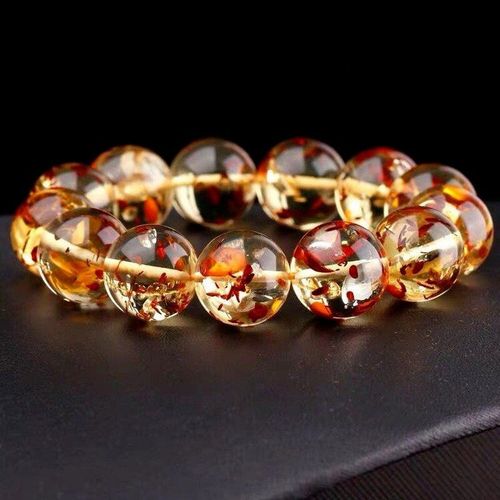 Chaîne À Main En Cire D'abeille Ambre 108, Purification Naturelle De L'eau, Perle Ronde Fleur Perdo Cercle Couple Bracelet