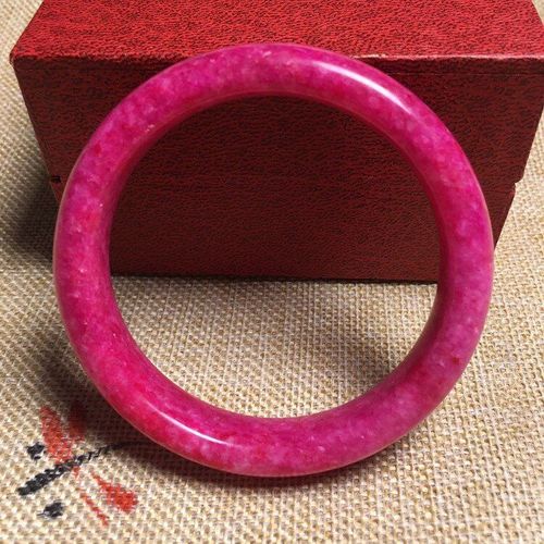 Bracelet En Jade Naturel Rouge Violet Pour Femmes, Bijou Authentique, Fleur De Prunier, Pêche, Prière Mala, Cadeaux Pour Femmes