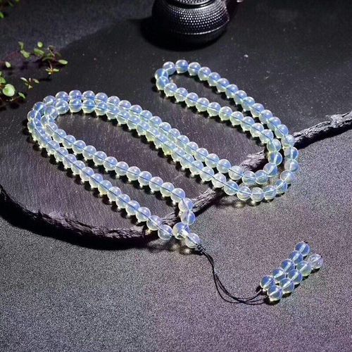 Bracelet Mala En Ambre Bleu Pur, 108 Perles Naturelles Du Mexique, Pour Femmes Et Hommes, En Vrai Ambre, Bracelets En Zinc Élastique