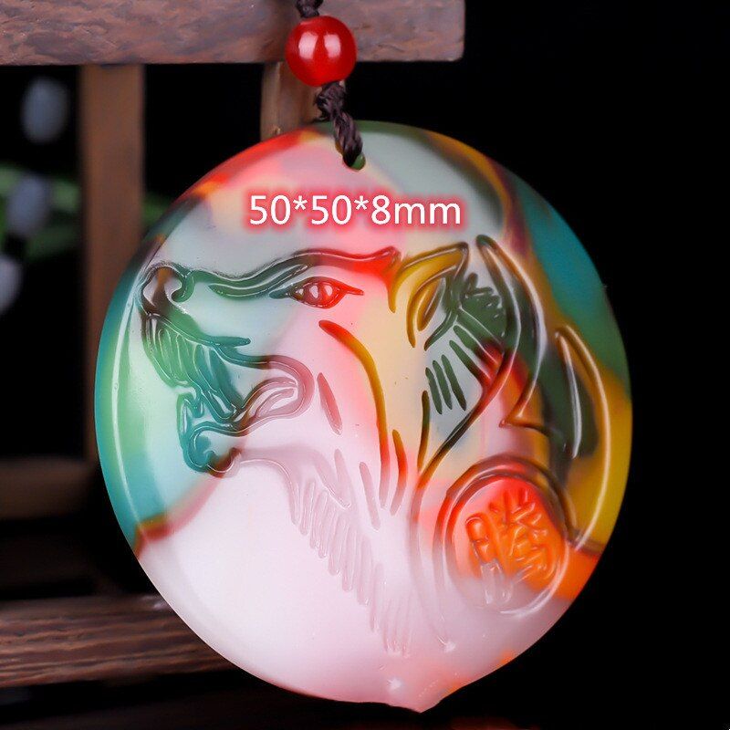 Collier En Agate Naturelle Sculptée À La Main, Amulette De Marque, Pendentif, Accessoires De Mode, Cadeaux Porte-Bonheur Pour Hommes Et Femmes, Offre Spéciale