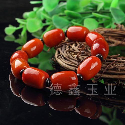 Bracelet En Jade Naturel Véritable Pour Femmes, Perles D'agate Rouge Du Sud, Bracelets En Pierre De Jades, Bijoux Fins Certifiés