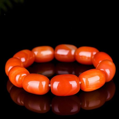 Bracelet En Agate Rouge Naturelle Pour Hommes Et Femmes, Bijoux En Jade De Haute Qualité, Offre Spéciale