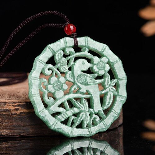 Collier En Jade Naturel Sculpté À La Main Pour Hommes Et Femmes, Pendentif De Pie Creuse, Accessoires De Bijoux À La Mode, Cadeaux Porte-Bonheur, Offre Spéciale