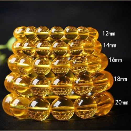 Bracelet Élastique En Ambre Naturel De La Baltique Pour Femmes Et Hommes, Perles D'ambre Pur Doré, Bracelets Perlés, Cire De Miel, 108 Perles, Amulette Mala
