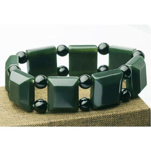 Bracelet En Jade Naturel Hetian Qingyu, Bijoux Fins Pour Hommes, Bracelet Du Xinjiang