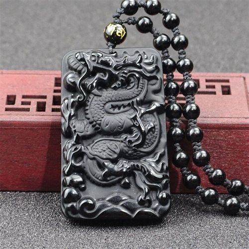 Collier En Obsidienne Sculpté À La Main Pour Hommes Et Femmes, Pendentif De Marque, Bijoux, Accessoires, Cadeaux Porte-Bonheur, Offre Spéciale