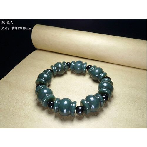 Bracelet En Jade Vert Naturel Pour Hommes, Accessoires De Mode, Bijoux