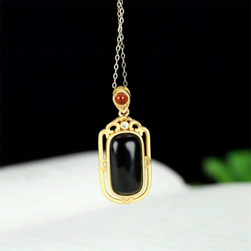 Collier En Jade Naturel Sculpté À La Main, En Argent 925, Gufajin Mo Yu, Pendentif, Bijoux À La Mode, Cadeaux Porte-Bonheur Pour Hommes Et Femmes, Offre Spéciale