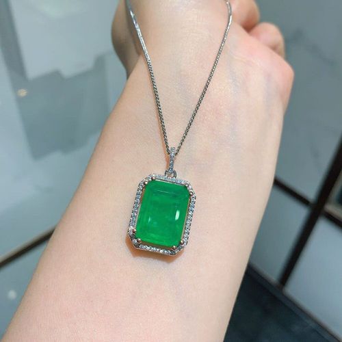 Pendentif Tourmaline En Argent Sterling 925, Collier De Luxe En Pierre Précieuse Aigue-Marine, Diamants, Bijoux, Cadeau Pour Petite Amie