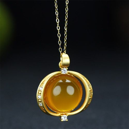 Collier En Jade Naturel Sculpté À La Main, Plaqué Cuivre Raffiné 24k Incrusté, Pendentif, Bijoux Pour Hommes Et Femmes, Cadeaux Porte-Bonheur, Offre Spéciale