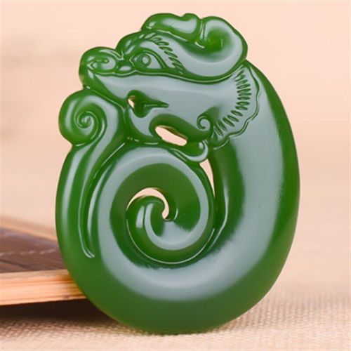 Collier En Jaspe Hétian Sculpté À La Main, Pendentif En Dragon Antique Creux, Bijoux À La Mode, Cadeaux De Chance Pour Hommes Et Femmes, Offre Spéciale