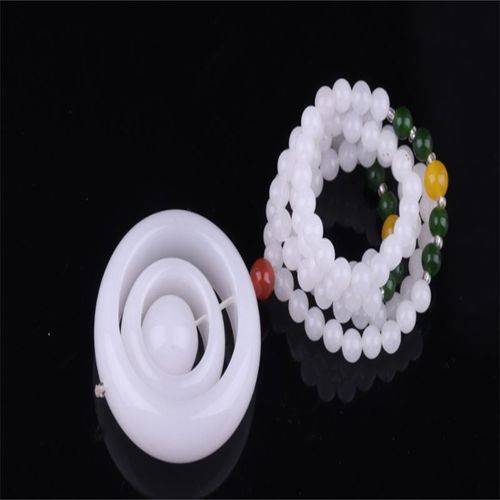 Bague En Jade Blanc Sculpté À La Main Pour Mère Et Enfant, Type De Boucle, Pendentif, Accessoires De Mode, Cadeaux Pour Hommes Et Femmes, Offre Spéciale