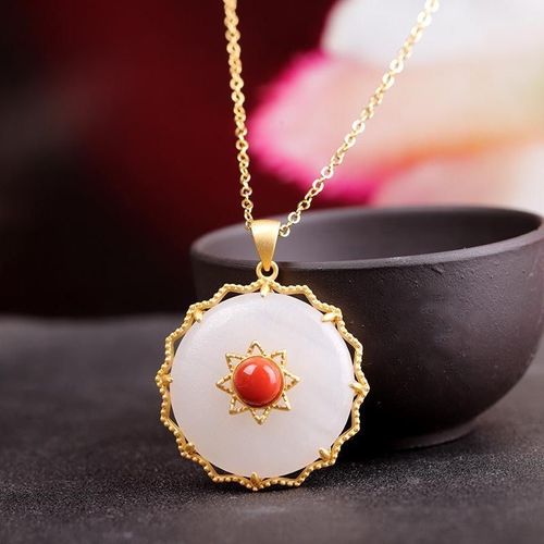 Collier Vintage De Style Coréen En Argent Sterling S925, Ornement Traditionnel, Boucle En Jade Hetian, Pour Femmes