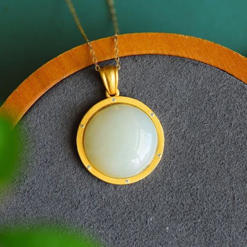 Collier En Jade Pour Femmes, Pendentif En Argent Sterling, Design De Luxe, Pour Les Fillettes