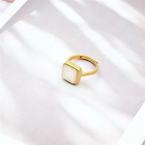 Bague En Jade Naturel Hetian, En Argent Sterling 925, Jade Blanc, Simple, Classique, Rétro