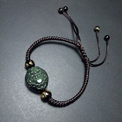 Bracelet Pixiu En Obsidienne Arc-En-Ciel Pour Hommes Et Femmes, Bijoux Fins