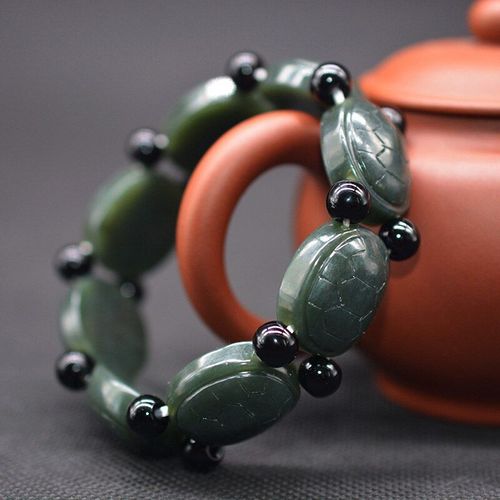 Bracelet Perlé En Coquillage De Tortue De Jade Pour Hommes Et Femmes, Livraison Directe