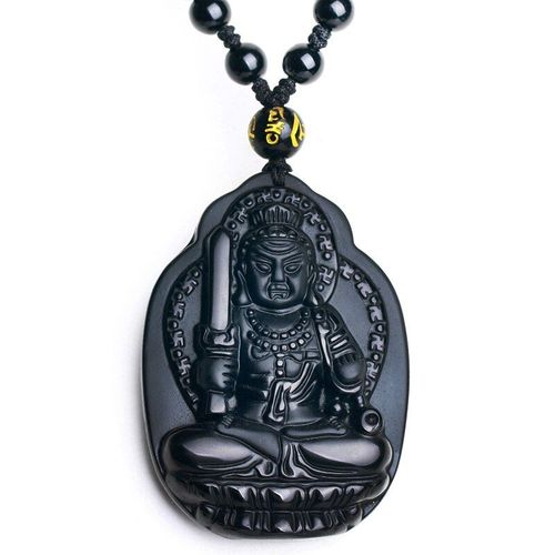 Collier Bouddha En Jade, Pendentif Saint Patron Du Coq, Amulette Porte-Bonheur, Bijoux