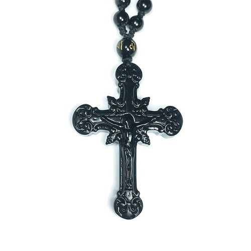 Collier Pendentif En Pierre D'obsidienne Noire, Bijoux De Guérison En Cristal, Pendentif En Jade