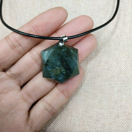 Pendentifs En Quartz De Pierre De Lune Naturelle A + +, Grand Pendentif Satellite Labradorite, Pendentif Bijoux De Mode Pour Hommes Avec Corde