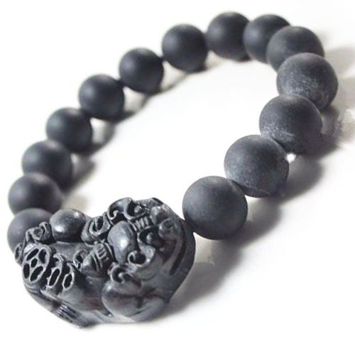 Bracelets En Pierre Noire Sibin Bian Pour Hommes Et Femmes, Vente En Gros