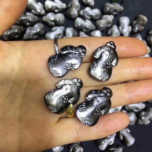 Pendentif En Obsidienne Cheongsam, En Argent Naturel, Noir, Pour Hommes Et Femmes, Collier En Cristal, 26x16mm