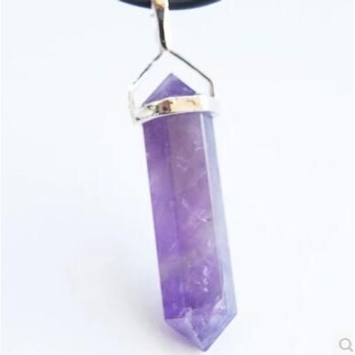 Collier Améthyste Naturel Pour Hommes Et Femmes, Livraison Gratuite