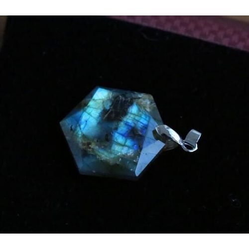 Pendentifs En Pierre De Lune Naturelle Aaaaa +, Quartz, Labradorite, Grand Satellite, Pendentif De Bijoux À La Mode Pour Hommes Avec Corde