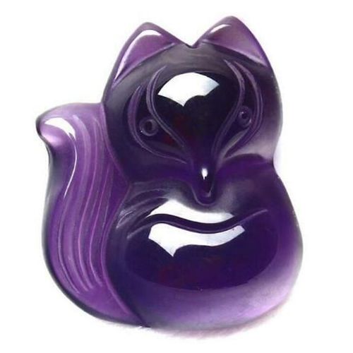 Collier Long En Cristal Violet Pour Femme, Pendentif Animal, Renard, Chaîne De Chandail, Bijoux Cadeau, Nouvelle Collection