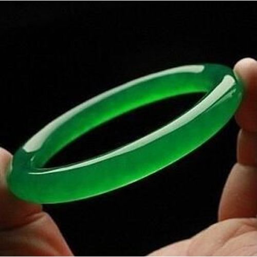 Bracelets En Cristal Pour Femmes, Bijou De Haute Qualité, Vert Malais, Belle Barre Ronde