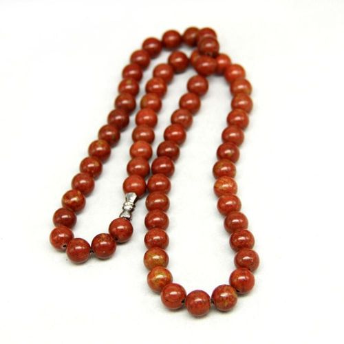 Collier En Pierre De Bian Rouge Riche En Sibin Naturel, Collier De 8mm Pour Hommes Et Femmes