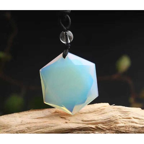 Pendentif En Pierre D'énergie Pour Hommes Et Femmes, Opale Naturelle, Esprit Placé, Étoile Hexagonale, Vente En Gros, Aide À La Promotion De La Populaire