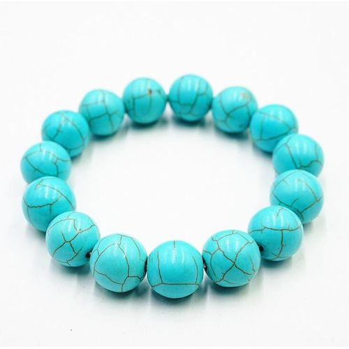 Bracelet Turquoise Pour Hommes Et Femmes, Chaîne De Perles À Un Cercle, Fabricants Directs