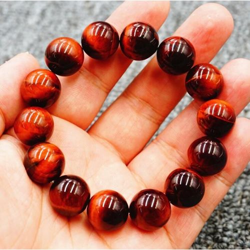 Bracelet En Pierre D'oeil De Tigre Rouge Naturel, Chaîne À Main, Opale, Bijoux Pour Hommes Et Femmes, Cadeaux, Vente En Gros