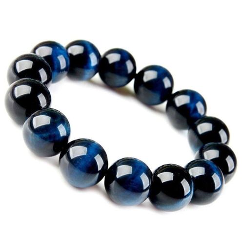 Bracelet ¿Il De Tigre Bleu, Pierre Naturelle, 6-12mm, Perles En Cristal, Pour Hommes Et Femmes, Porte-Bonheur, Vente En Gros