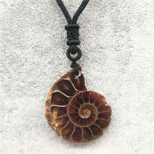 Collier En Pierre Naturelle Pour Hommes, Pendentif En Forme D'escargot, De Coquillage, De Conque, Océan, Bijou De Déclaration
