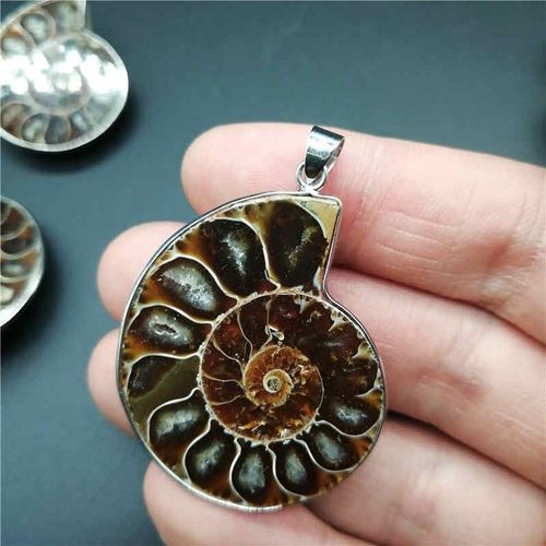 Collier En Pierre Naturelle Pour Hommes, Pendentif En Forme D'escargot, De Coquillage, De Conque, Océan, Bijou De Déclaration