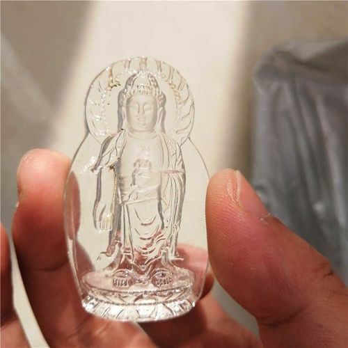 Pendentif Tête De Bouddha En Pierre De Cristal Blanc Naturel, Pendentif Mode Homme Femme + Corde Gratuite
