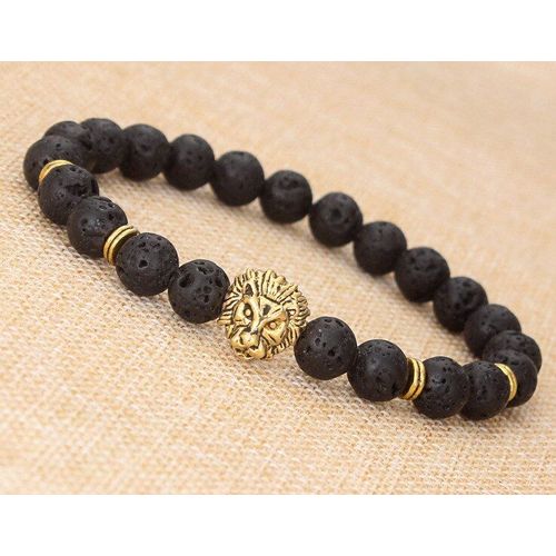 Bracelet En Perles D'agate, Livraison Gratuite, Bijoux À La Mode, Lapilli, Lion, Vente En Gros