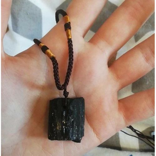 Pendentif En Pierre De Tourmaline Noire, 10 Pièces, Cristal Naturel, Spécimen De Pierre De Minerai, Mode, Bijoux, Accessoires, Cadeau