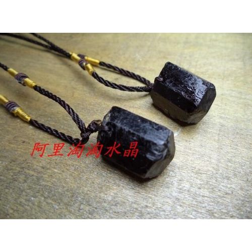 Pendentif Tourmaline Noire Naturelle, Collier Plaqué Cristal, Chakra, Pierre De Guérison, 40mm, 10 Pièces