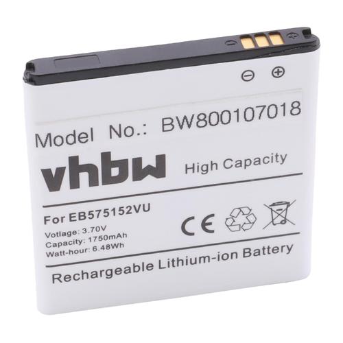 Batterie Li-Ion 1750mah (3.7v) Vhbw Pour Téléphone Portable Smartphone Samsung Captivate Glide, Captivate I897, Cetus, Cetus I917, Cetus Sgh-I917