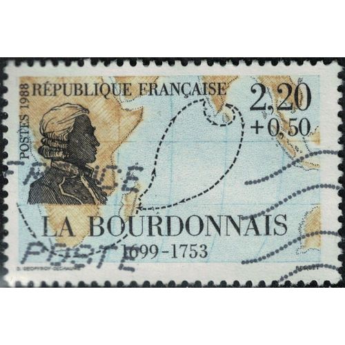France 1988 Oblitéré Used Marins Et Explorateurs La Bourdonnais Y&t 2520 Su