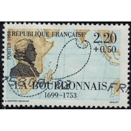 France 1988 Oblitéré Used Marins Et Explorateurs La Bourdonnais Y&t 2520 Su