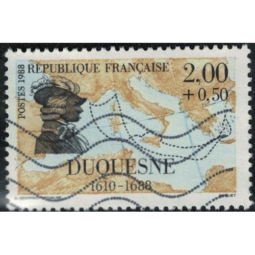 France 1988 Oblitéré Used Marins Et Explorateurs Duquesne Y&t 2517 Su