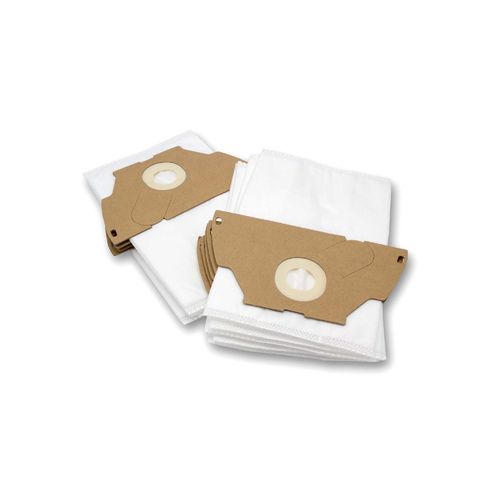 vhbw 10x Sacs compatible avec Tornado TO 1145 / TO1145, TO 1146 / TO1146 aspirateur - microfibres non tissées, 28cm x 21,5cm, blanc