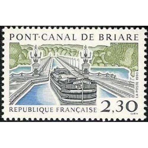 1 Timbre France 1990, Neuf - Pont Canal De Briare - Yt 2658
